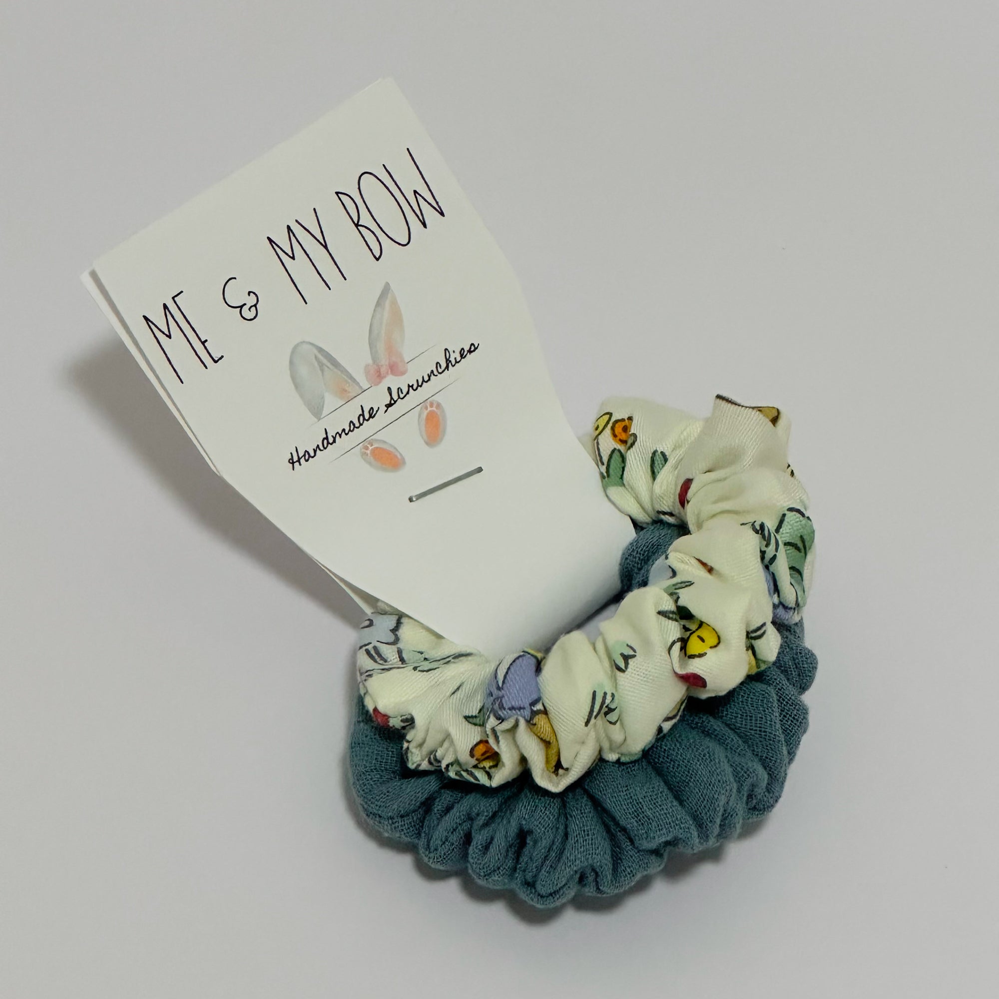 Mother Rabbit Set of 2 Skinny Scrunchies