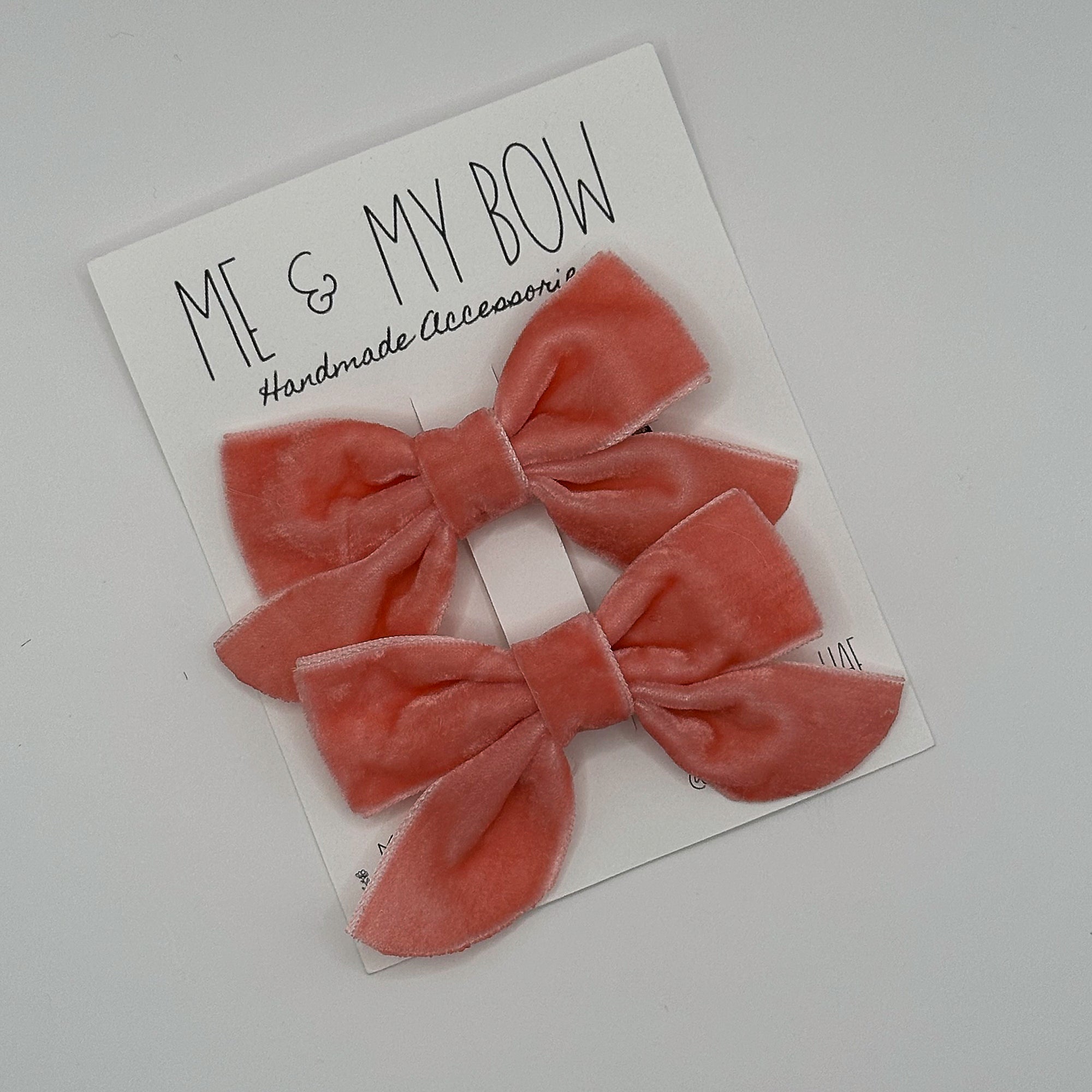 Bestseller | VELVET BUTTERFLY BOWS for Girls | Set of 2 Hair Clips | Perfect to Match Dresses and Outfits | Pink Series