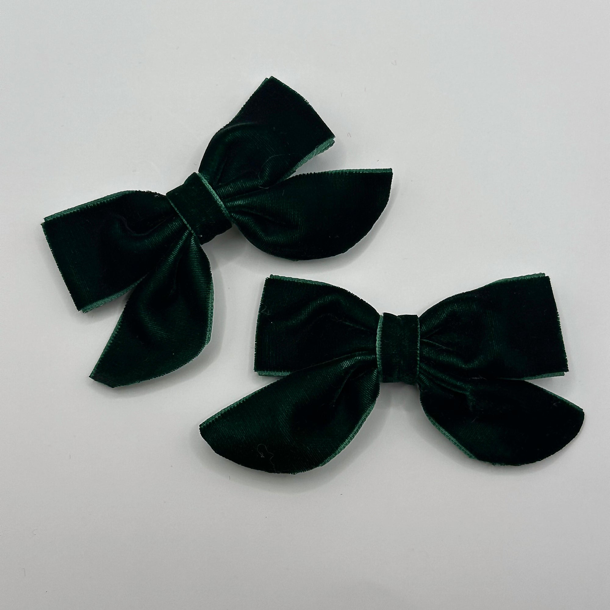 Bestseller | VELVET BUTTERFLY BOWS for Girls | Set of 2 Hair Clips | Perfect to Match Dresses, Outfits and School Uniforms