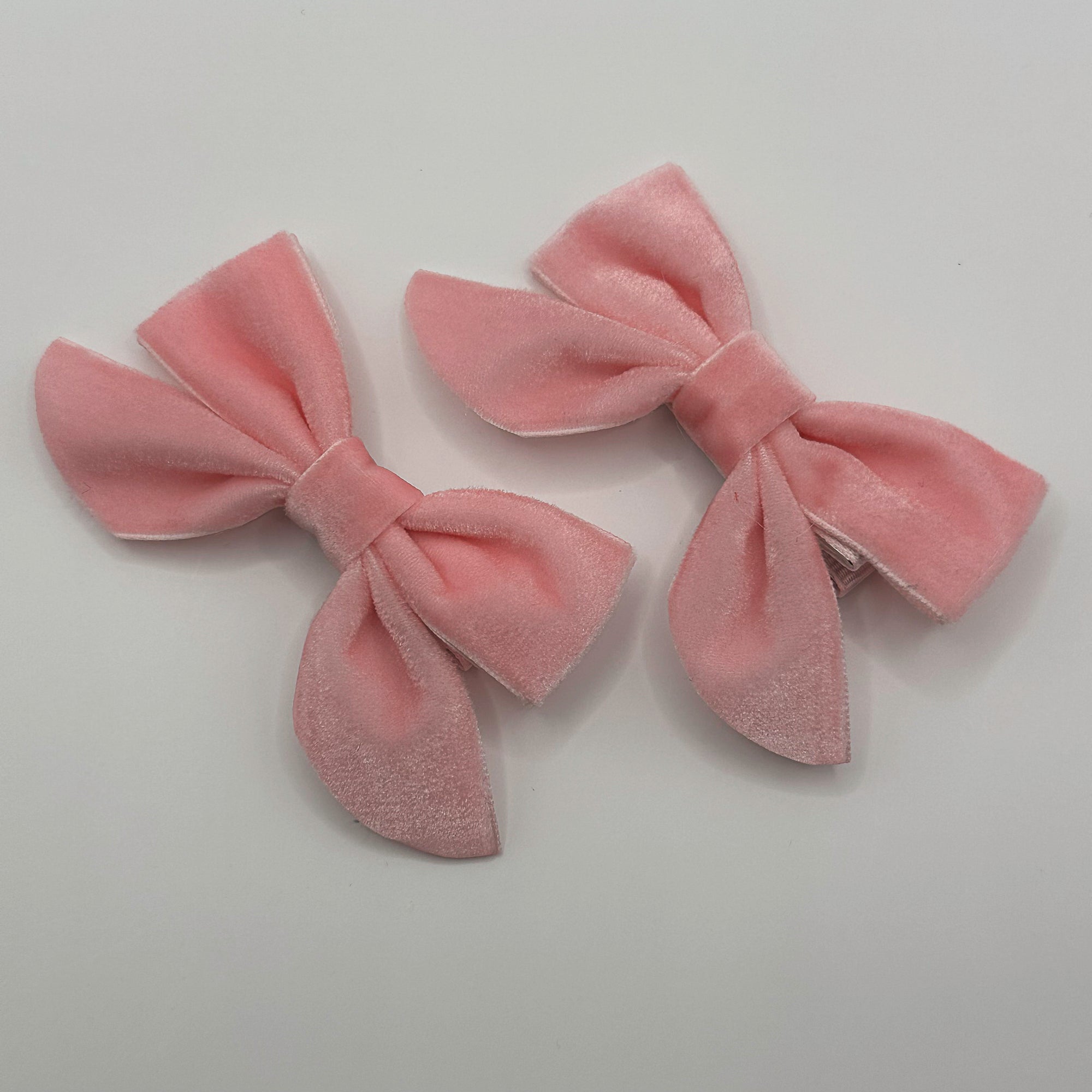 Bestseller | VELVET BUTTERFLY BOWS for Girls | Set of 2 Hair Clips | Perfect to Match Dresses and Outfits | Pink Series