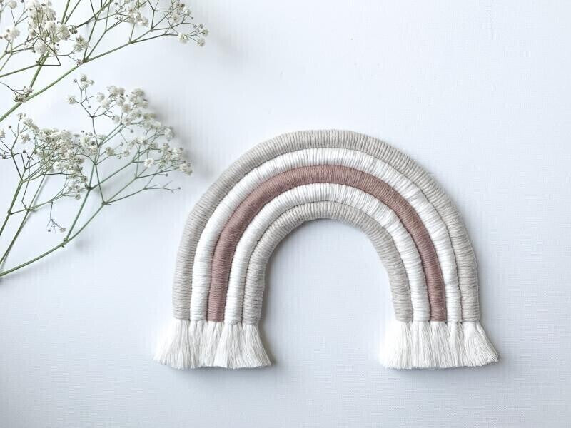 Krib+ Neutrals Large Macrame Rainbow