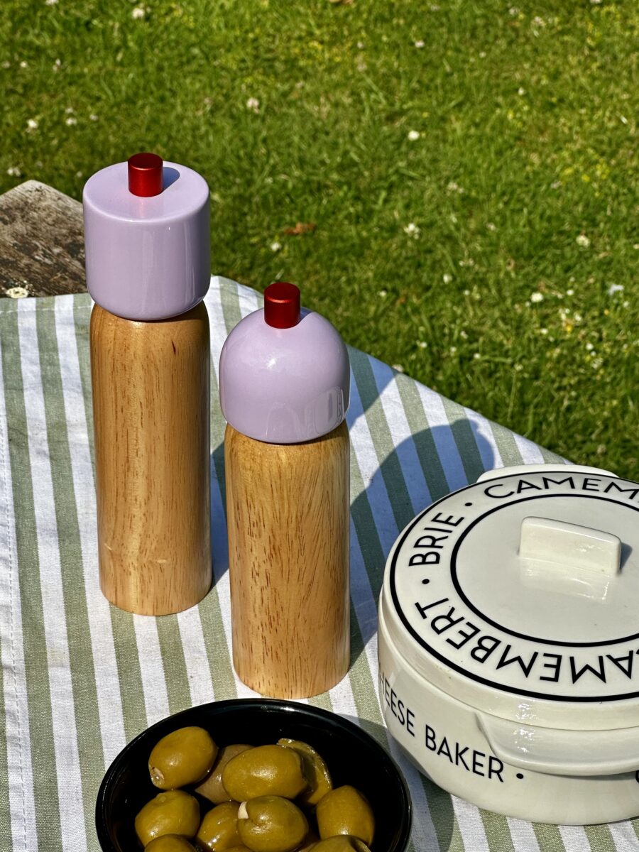 Salt & Pepper Grinder - Lilac/Red