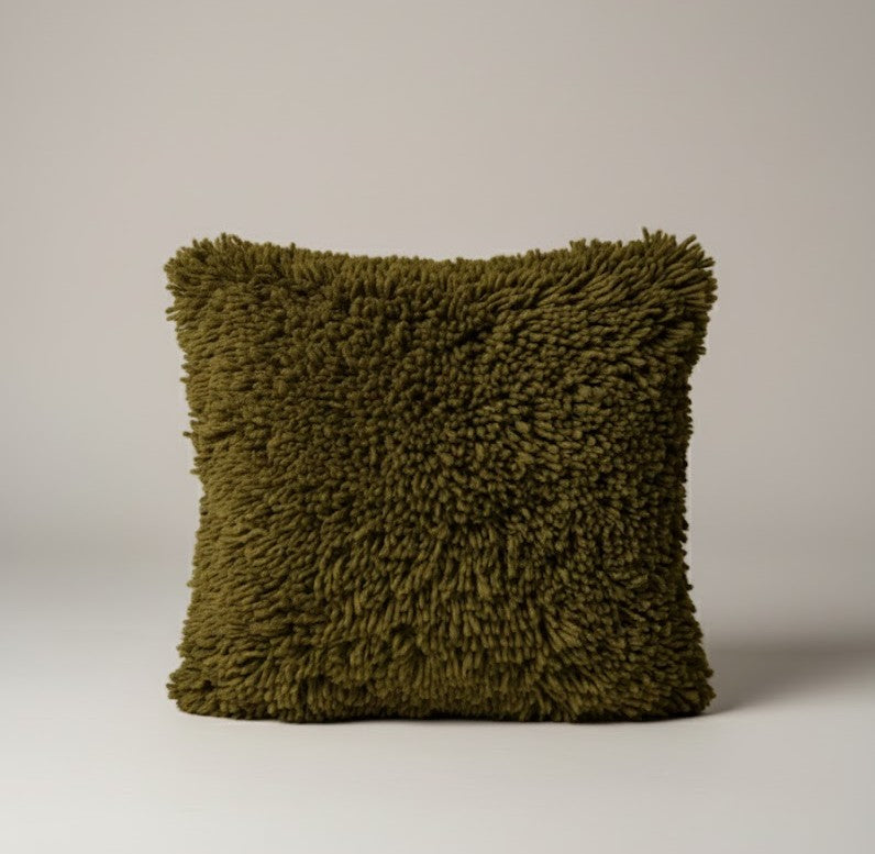 The ‘Atlas Moss’ Pillow Case: Dyed with Walnut Shell & Turmeric