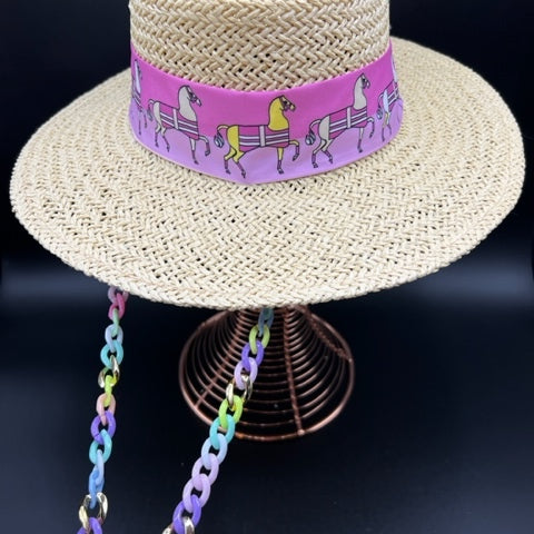 Paper straw with lilac details