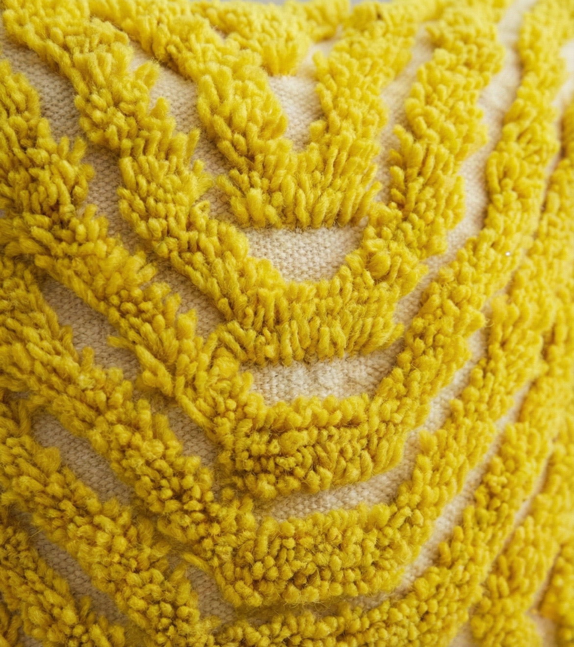 The 'Golden Oasis' Pillow Case: Dyed with Saffron & Henna