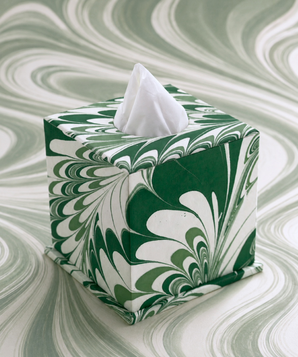 Signature Tissue Box - Green