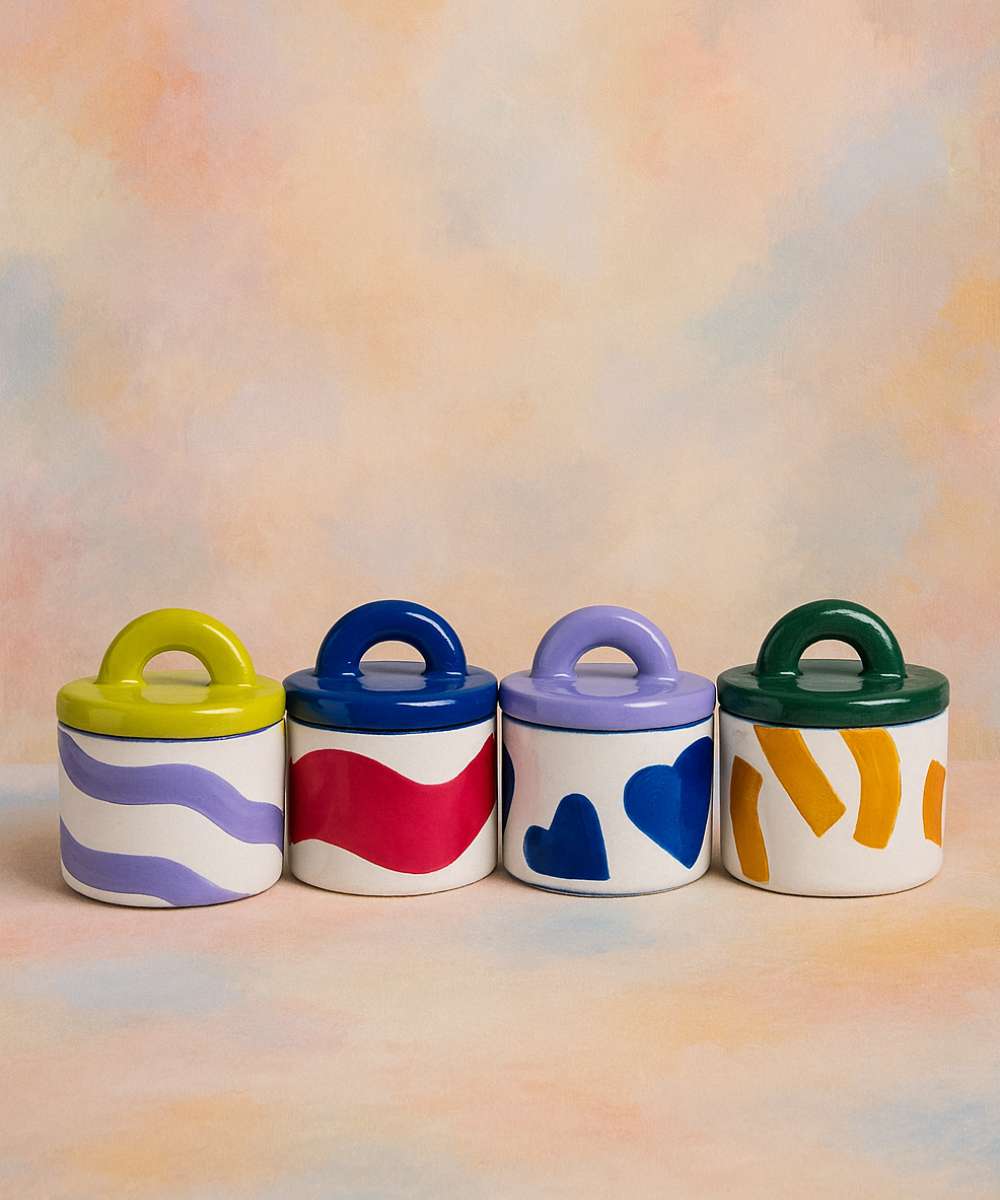 MÆGEN Pablo Pot Ceramic Candle - Woody Night Jasmine & Cedar