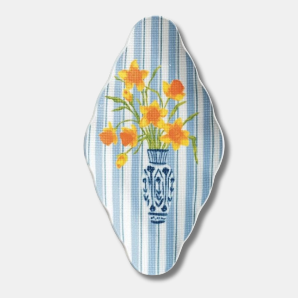 Bloom Stitch-Textured Stoneware Plates