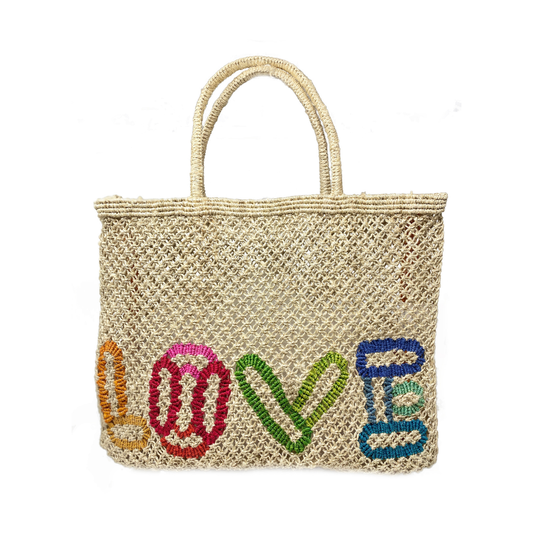 LOVE Jute Bag S - Saffron Souk 4 The Jacksons