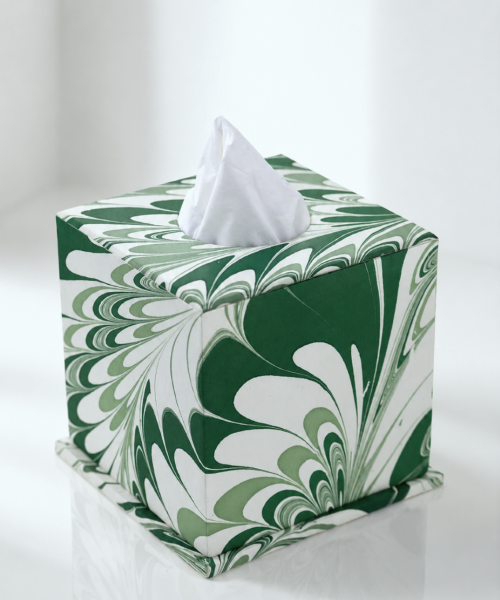 Signature Tissue Box - Green