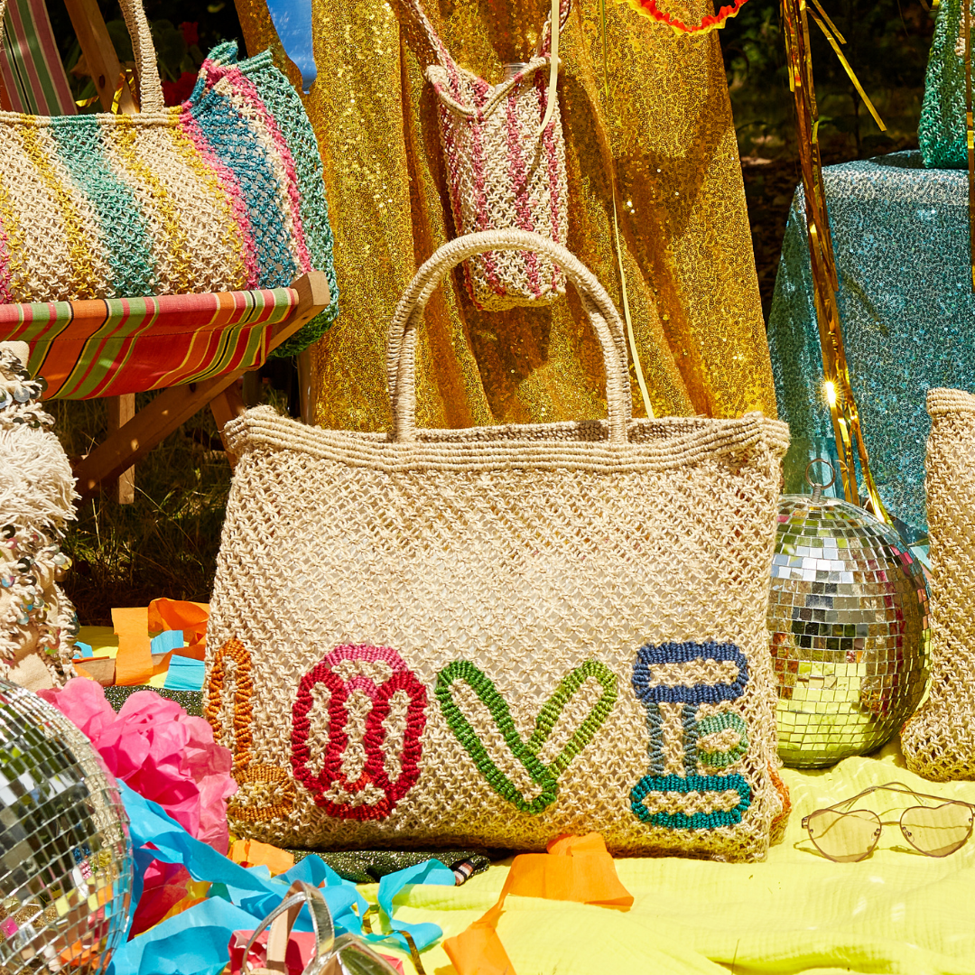 LOVE Jute Bag S - Saffron Souk 4 The Jacksons