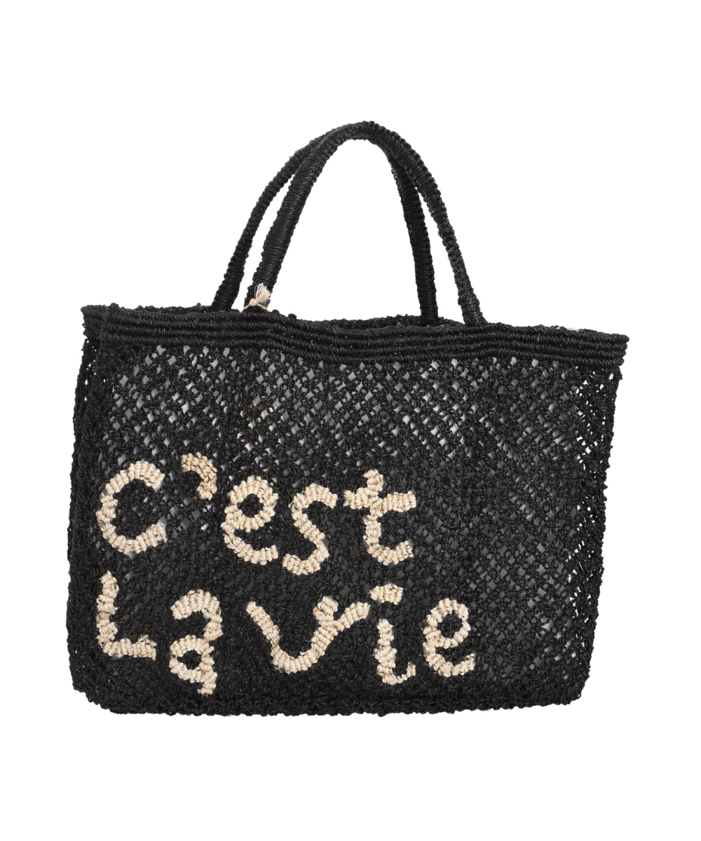 C'est La Vie Jute Bag Black