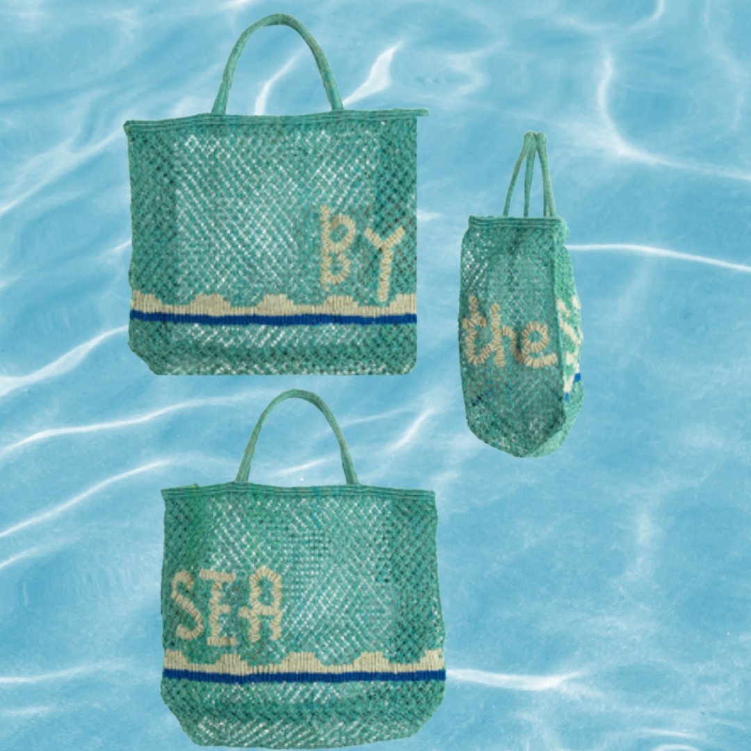 By The Sea (Bevan) Jute Bag S - Saffron Souk 4 The Jacksons