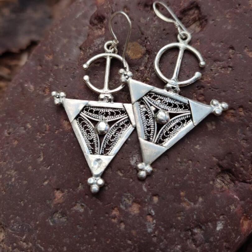 Berber fibula earrings