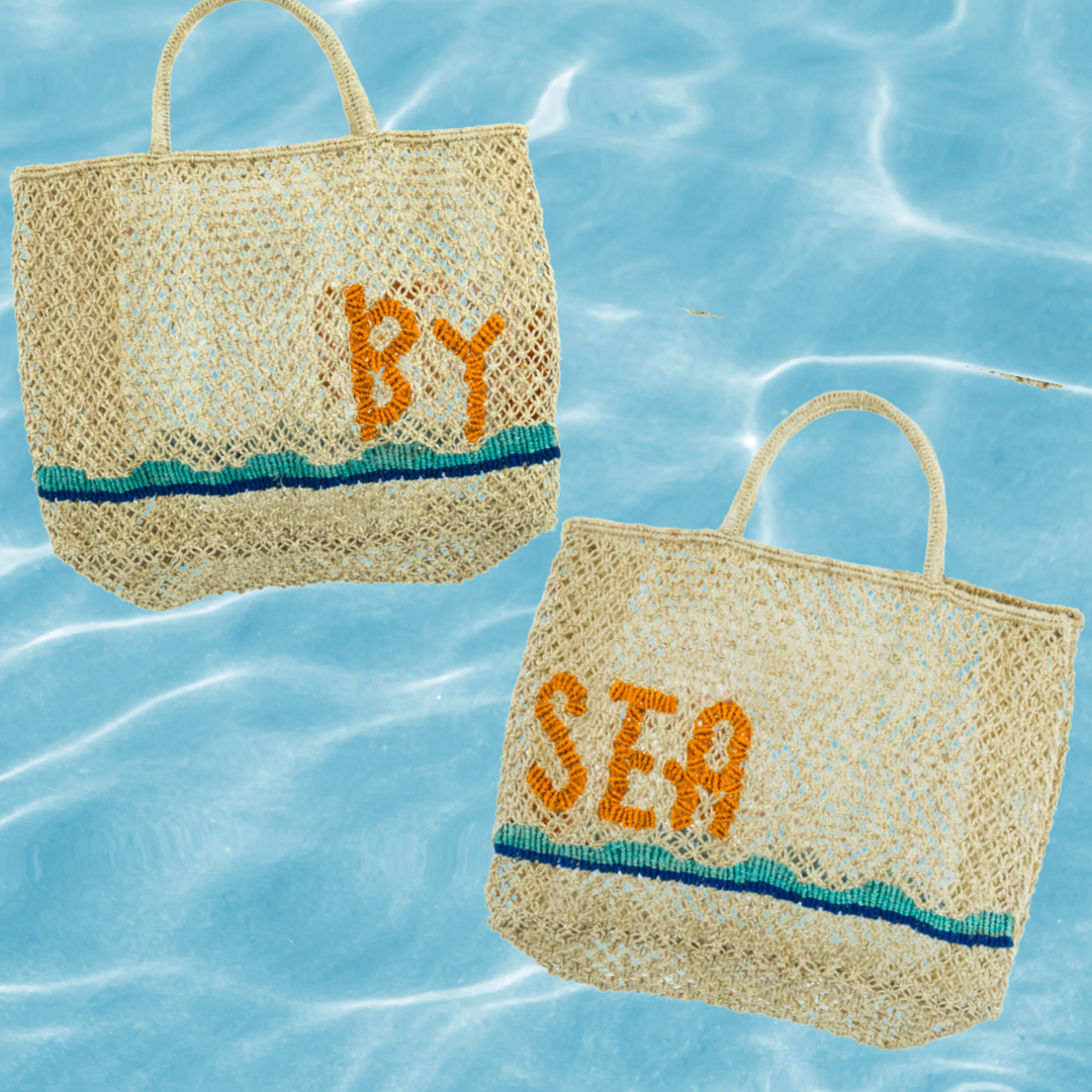 By The Sea (Bevan) Jute Bag S - Saffron Souk 4 The Jacksons