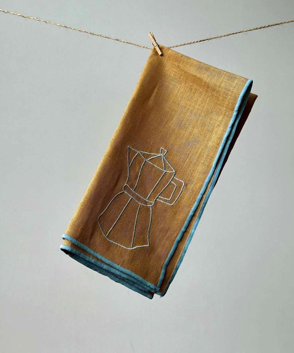 MÆGEN Linen-Blend Napkins - Espresso (set of 2)