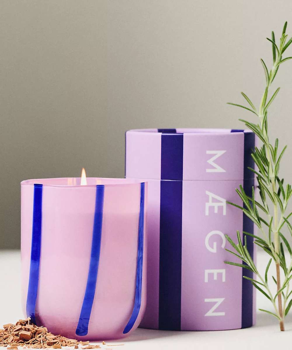 MÆGEN Atina Glass Candle - Black Currant & Oud