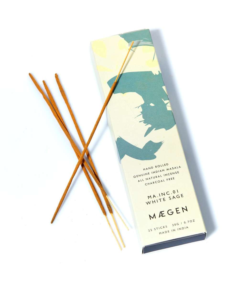 MÆGEN Incense Sticks - White Sage (25 Pack)