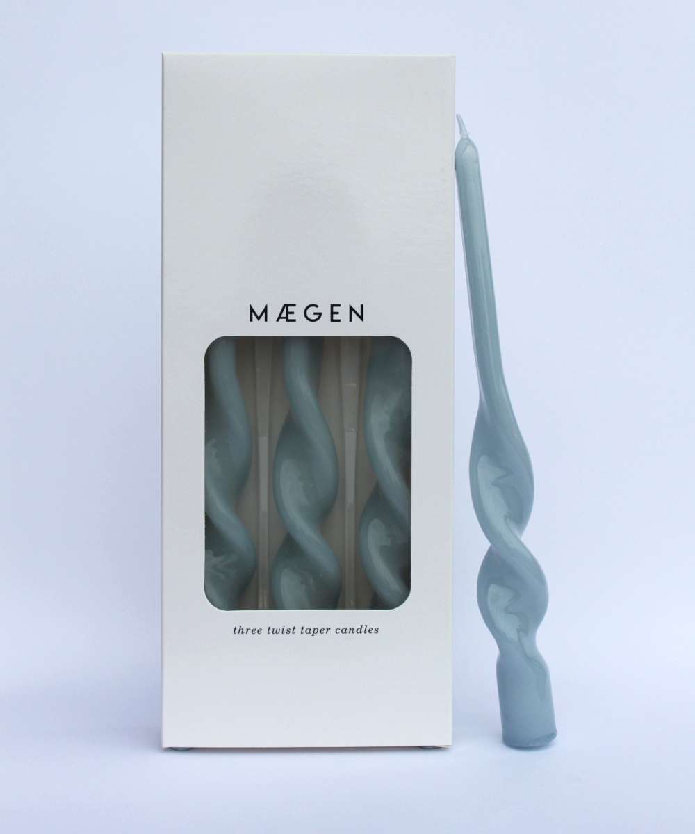 MÆGEN Twisted Taper Candle (pack of 3)