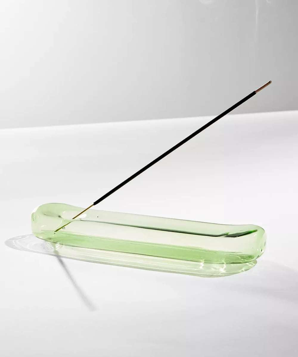 MÆGEN Lilo Glass Incense Holder - Green
