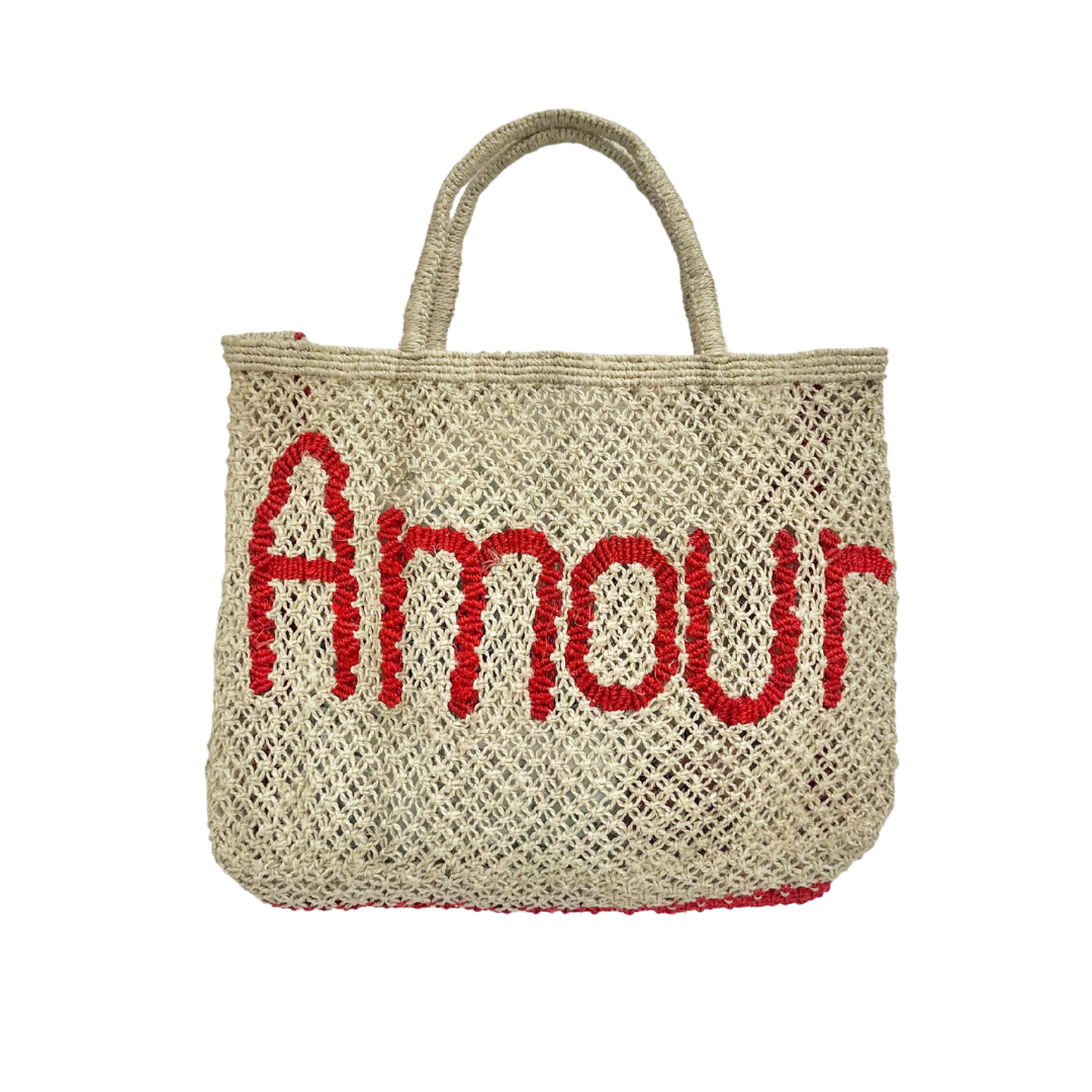 Amour Jute Bag S Scarlet - Saffron Souk 4 The Jacksons