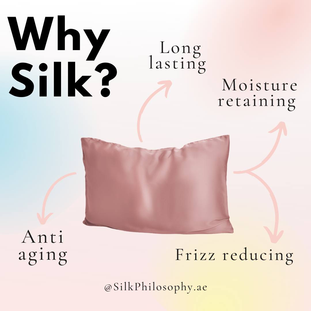 Silk Philosophy - Pure Silk Pillowcase, size 70 x 50 cm