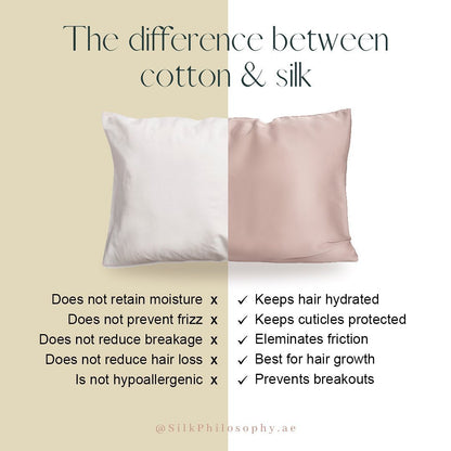 Silk Philosophy - Pure Silk Pillowcase, size 70 x 50 cm