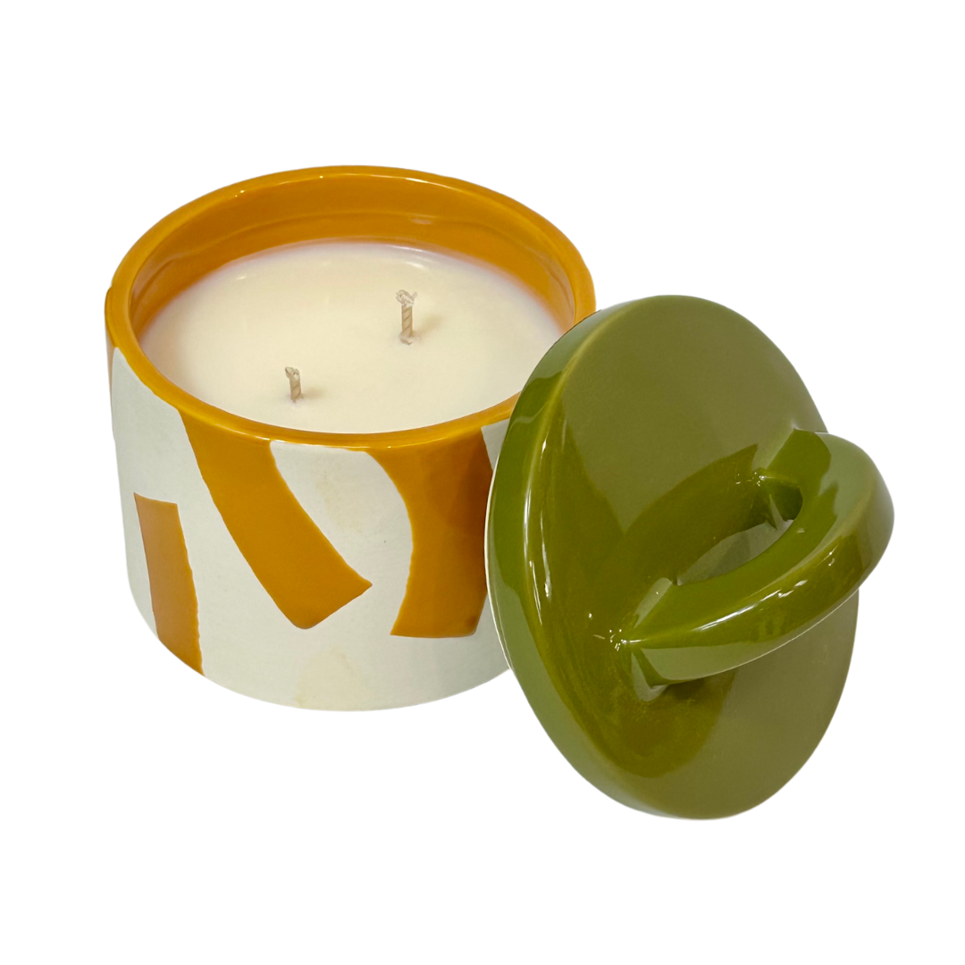 MÆGEN Pablo Pot Ceramic Candle - Fresh Pomelo & Sage