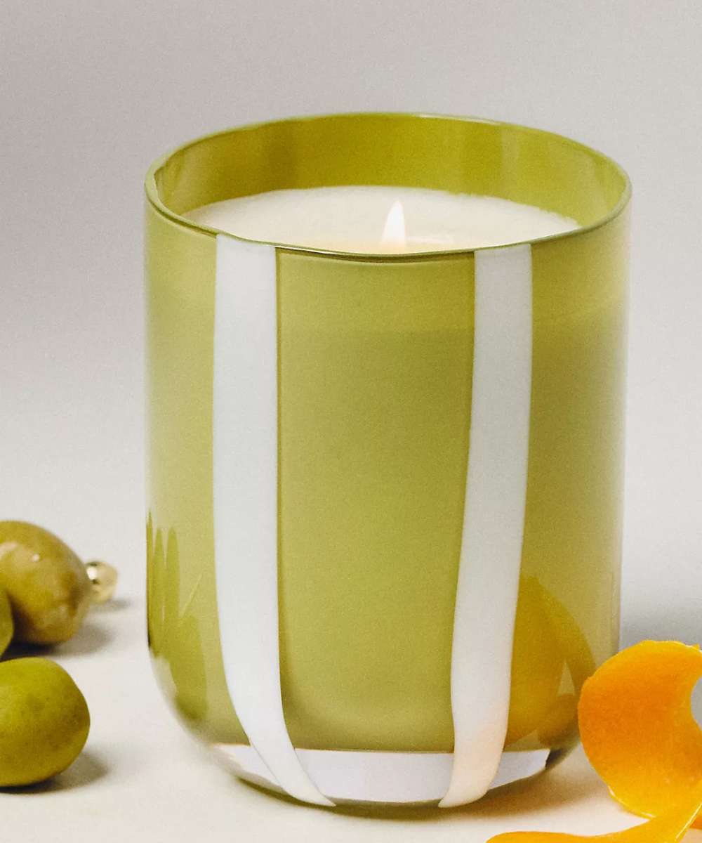 MÆGEN Atina Glass Candle - Fresh Olive & Lemon