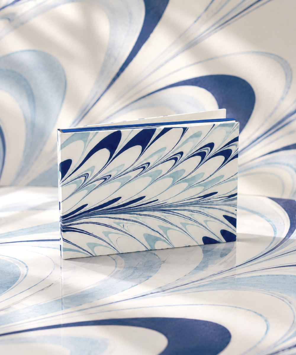 Marbled Notepad - Blue