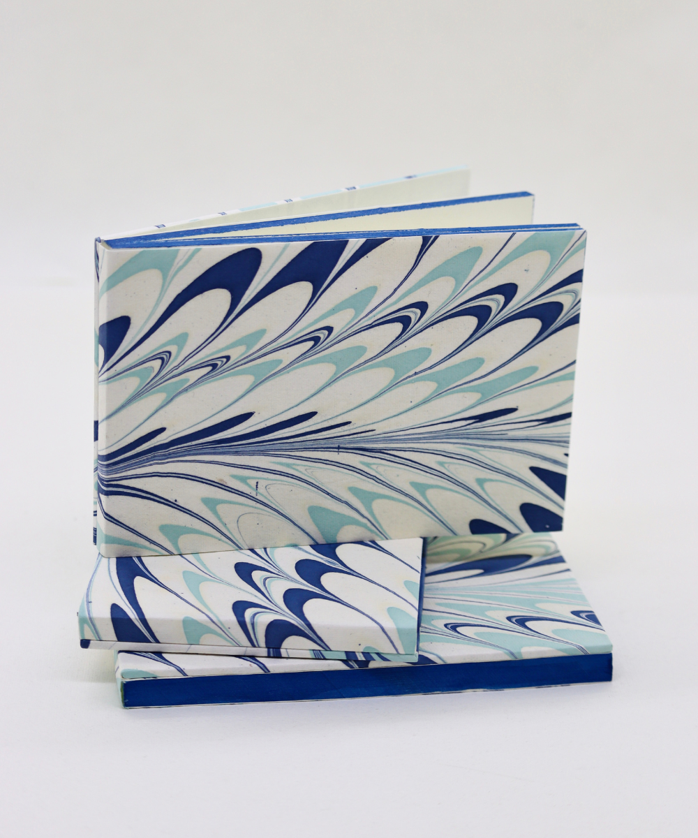 Marbled Notepad - Blue