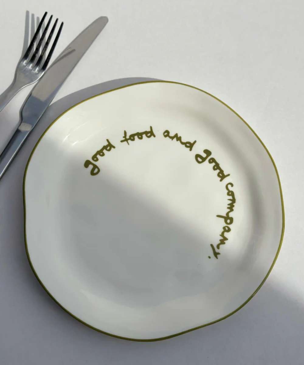 MÆGEN Slogan Plate - Good Food And Good Company