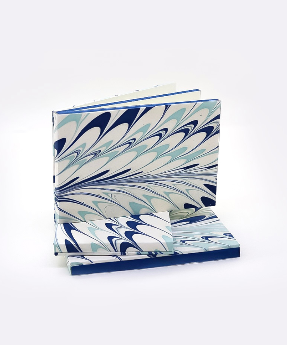 Marbled Notepad - Blue