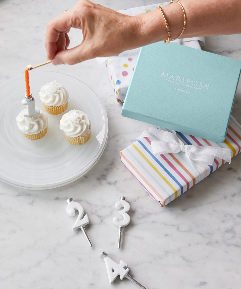 Number Candle Holder Set