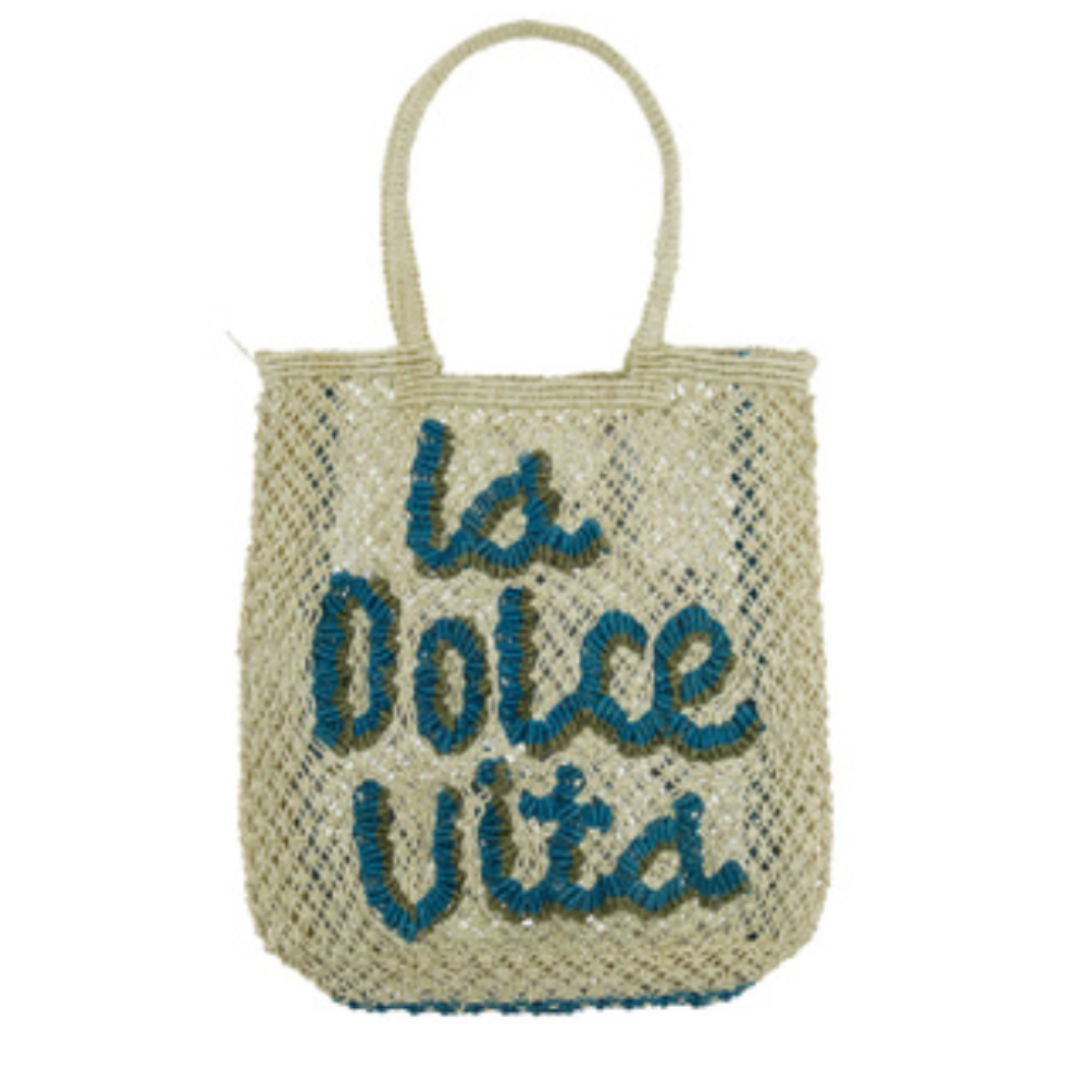 La Dolce Vita (Lottie) Jute Bag S - Saffron Souk 4 The Jacksons