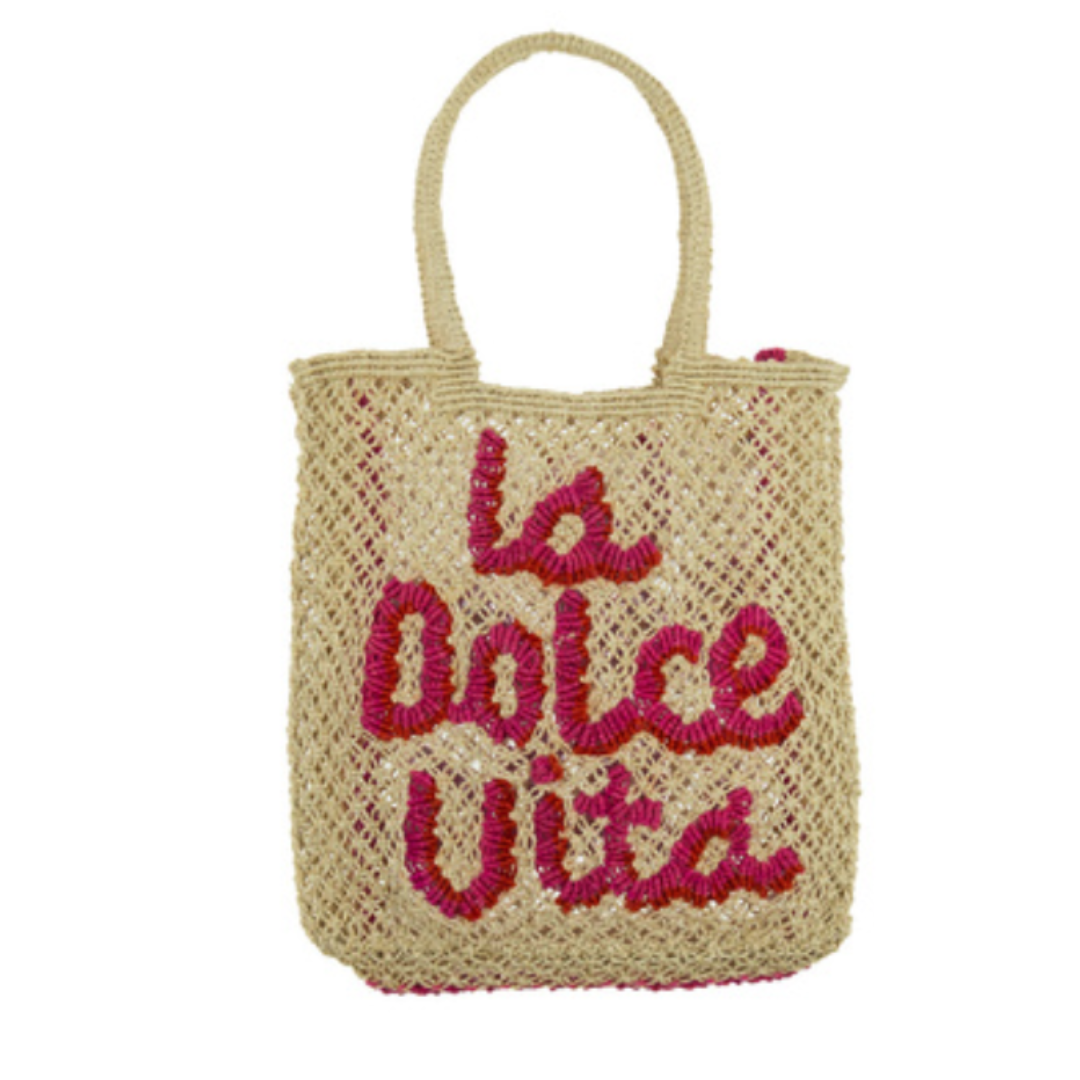 La Dolce Vita (Lottie) Jute Bag S - Saffron Souk 4 The Jacksons