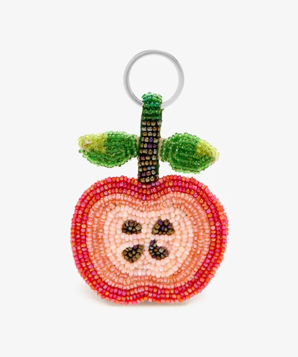The Jacksons Beaded Mini Keyring - Apple