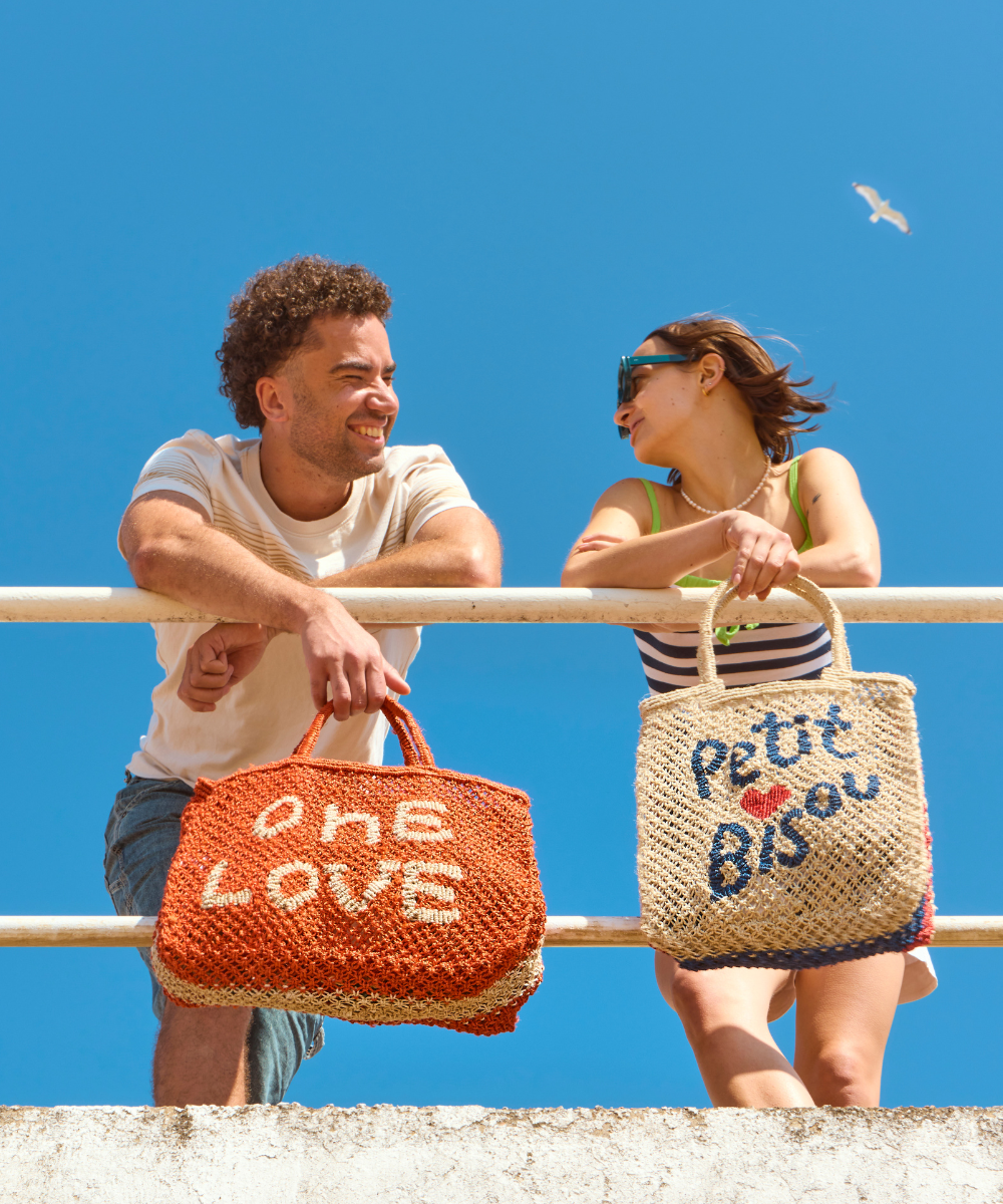 Petit Bisou Natural Jute Bag - Lottie