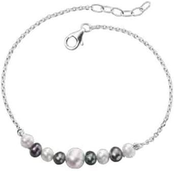 Elements silver dyed fresh water pearls