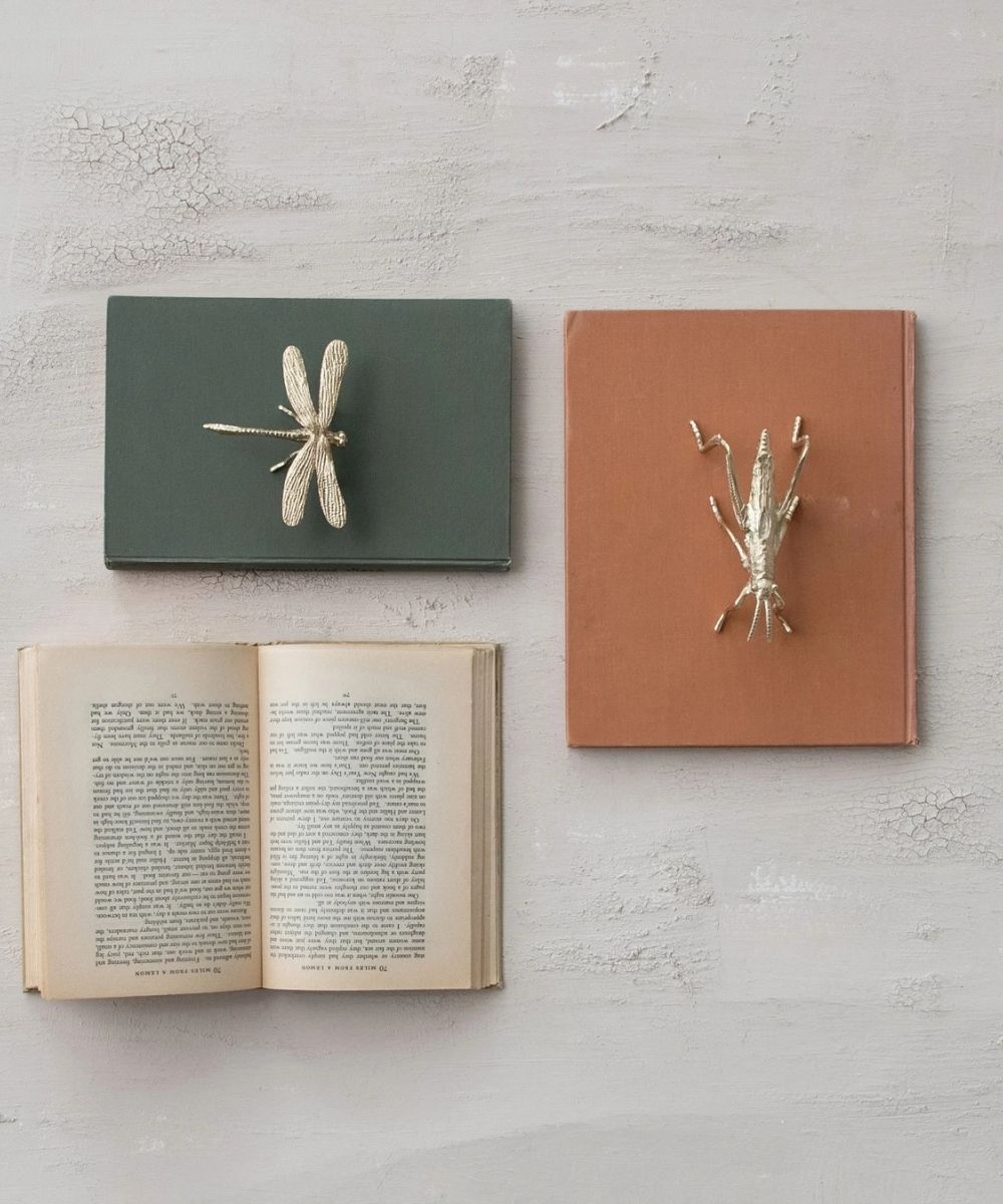 Golden Dragonfly Sculpture