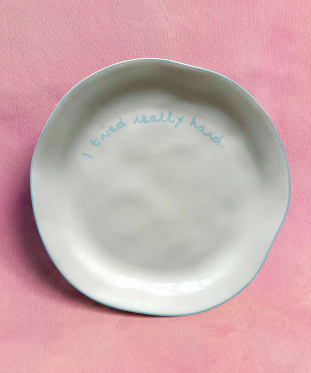 MÆGEN Statement Plate - I tried really hard