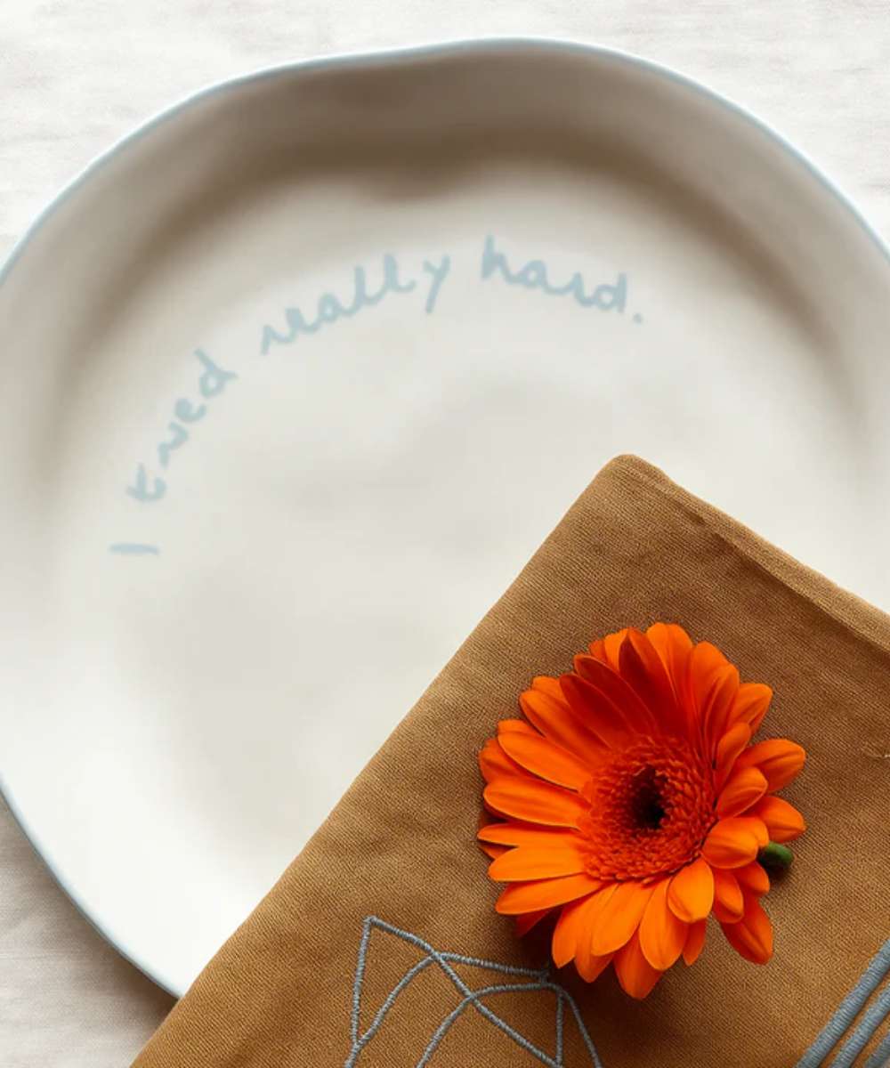 MÆGEN Statement Plate - I tried really hard