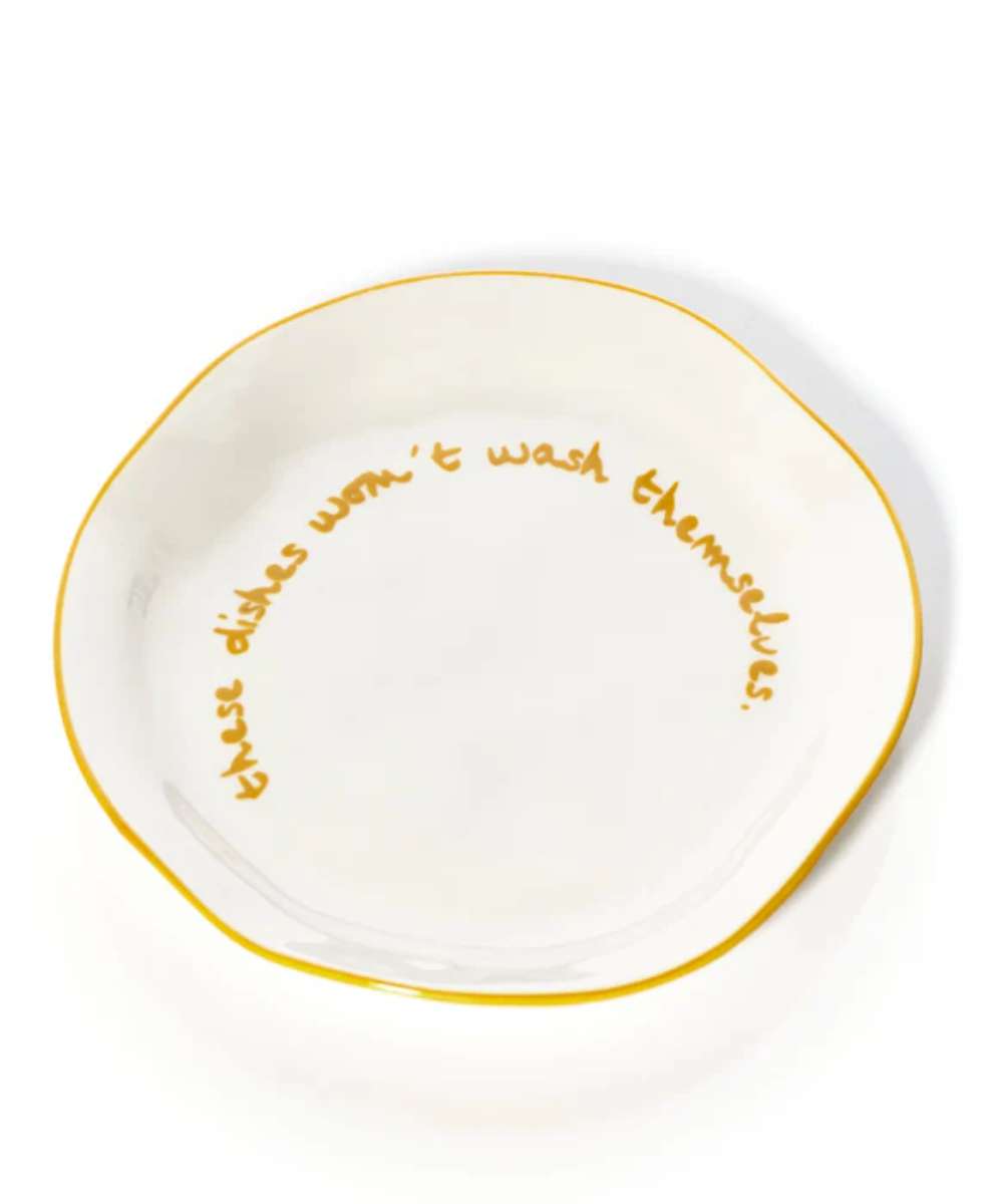 MÆGEN Slogan Plate - These Dishes Wont Wash Themselves