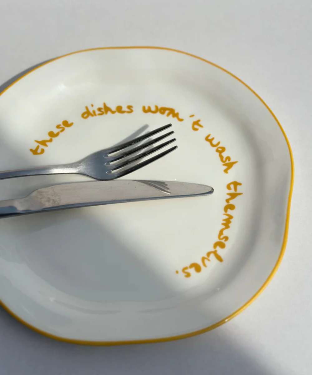 MÆGEN Slogan Plate - These Dishes Wont Wash Themselves
