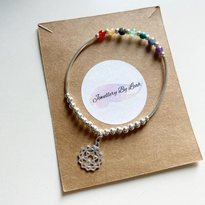 Sterling Silver Chakra Bracelet