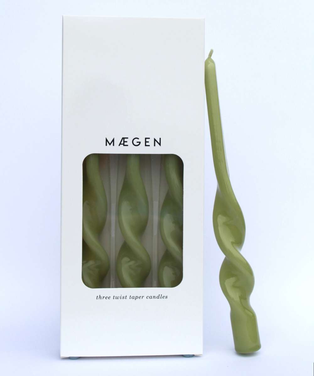MÆGEN Twisted Taper Candle (pack of 3)