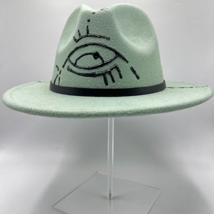 3D hand drawing fedora