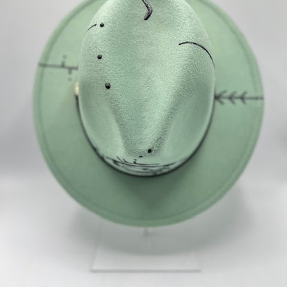 3D hand drawing fedora