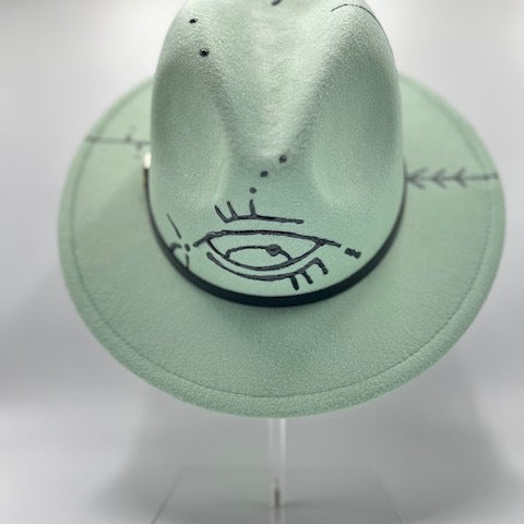 3D hand drawing fedora