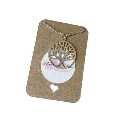 Large sterling silver tree of life